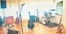 Music rehearsal room set up